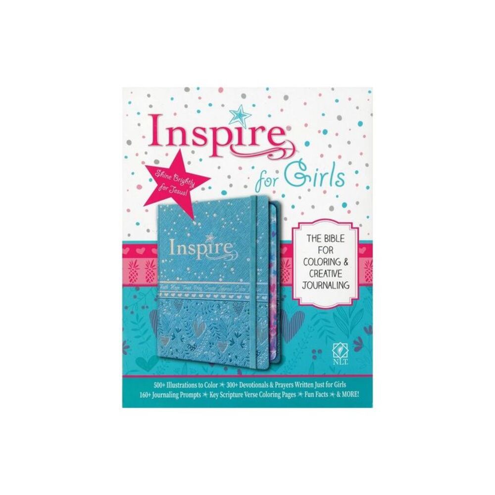 Inspire Bible for Girls NLT - by New Living Translation (Leather Bound)